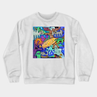 pizza day Crewneck Sweatshirt